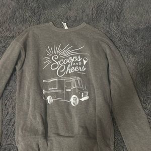 Scoops and cream crewneck